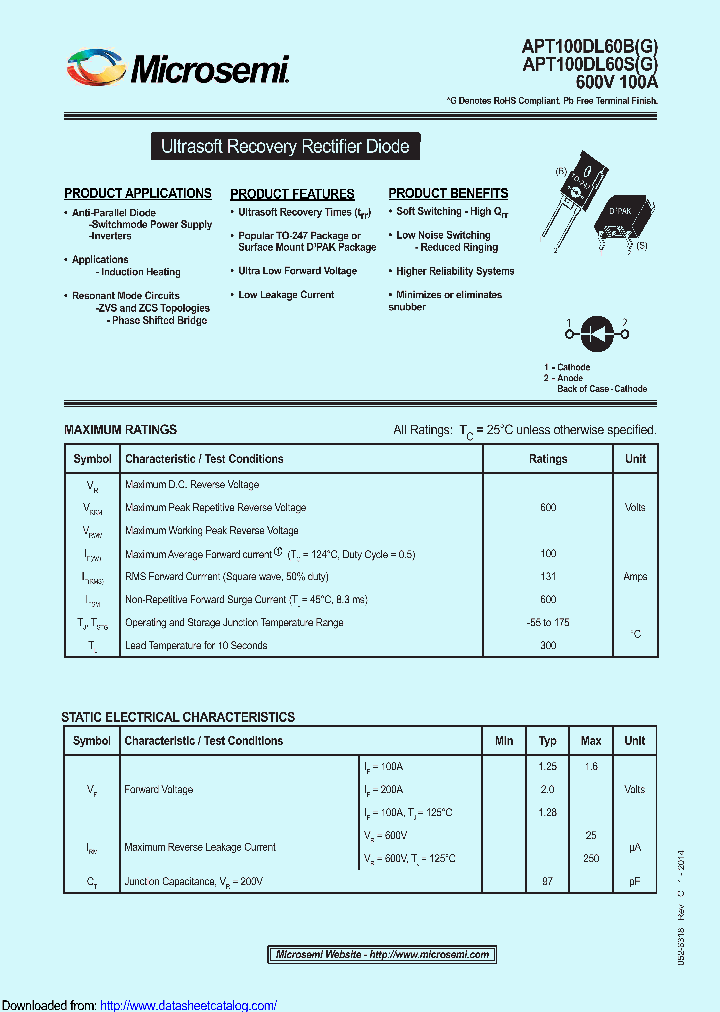 APT100DL60BG_9006999.PDF Datasheet