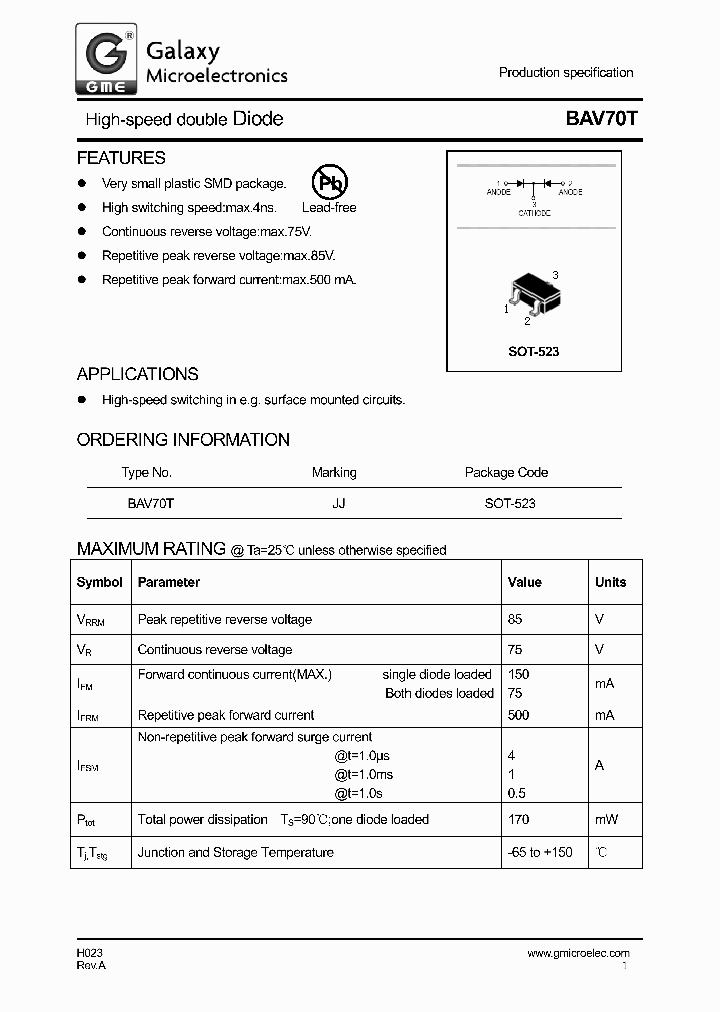 BAV70T_9007953.PDF Datasheet