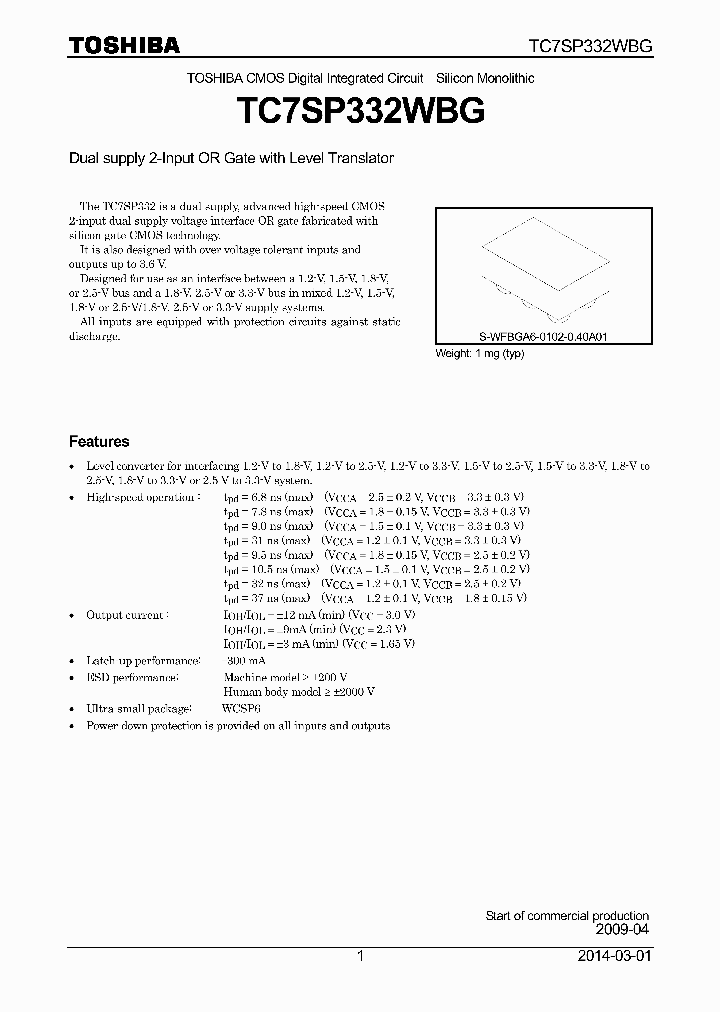 TC7SP332WBG_9009252.PDF Datasheet