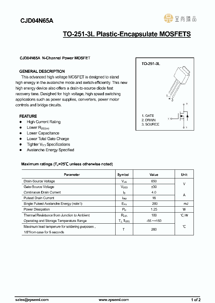 CJD04N65A_9010862.PDF Datasheet