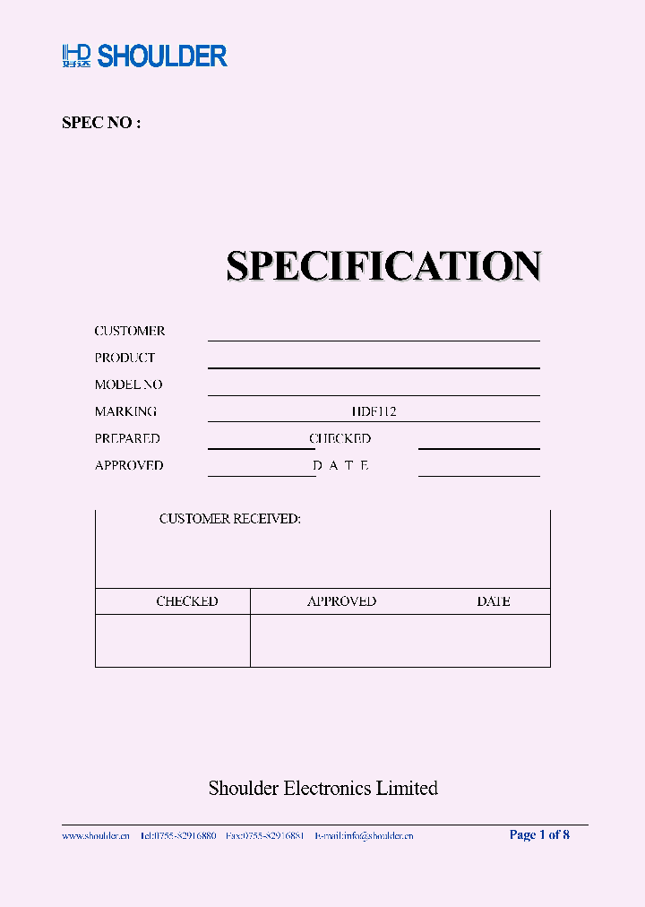 HDF110LS3_9013191.PDF Datasheet