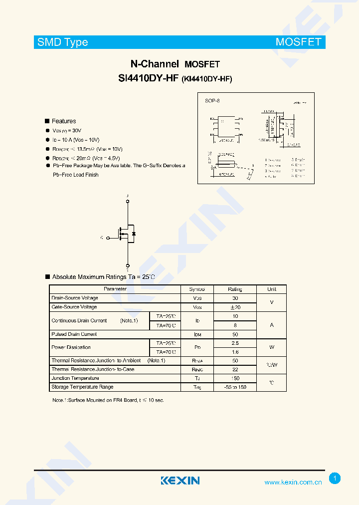 SI4410DY-HF_9015327.PDF Datasheet