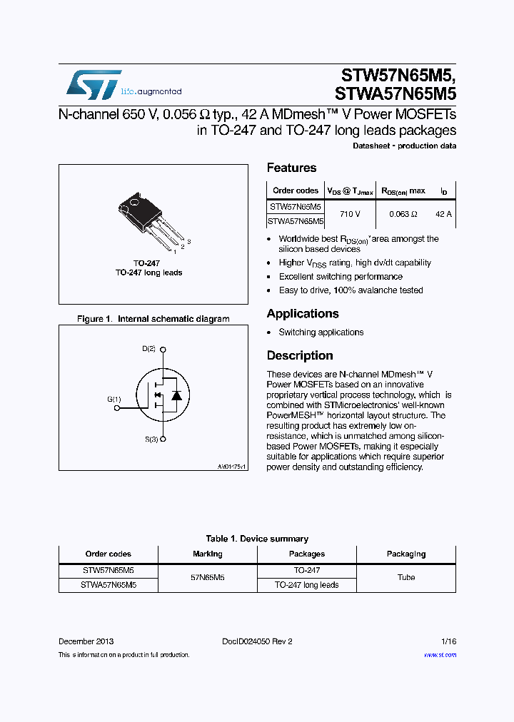 STW57N65M5_9015971.PDF Datasheet