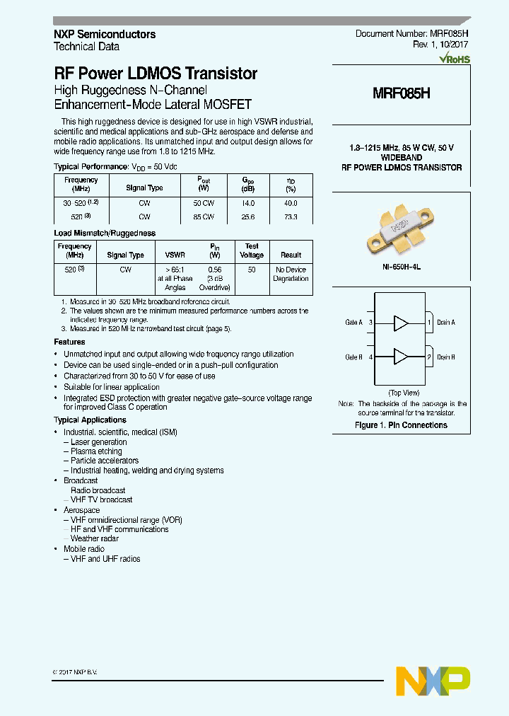 MRF085H_9015963.PDF Datasheet