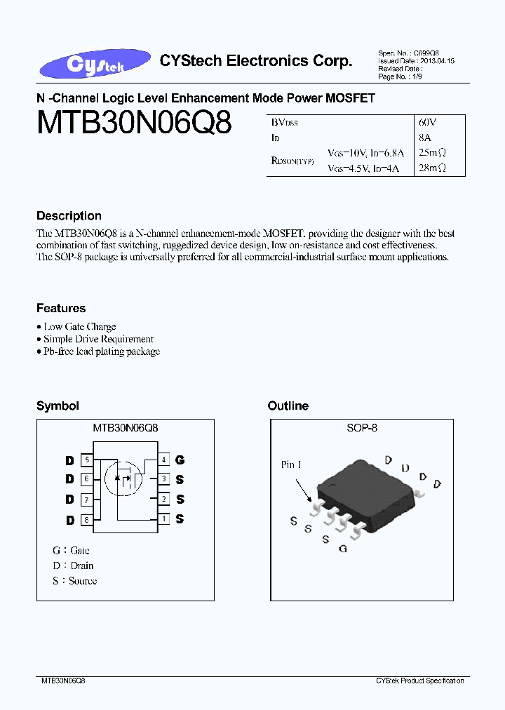 MTB30N06Q8_9017844.PDF Datasheet
