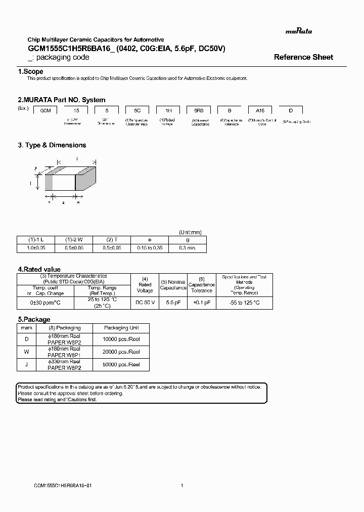 GCM1555C1H5R6BA16_9020992.PDF Datasheet