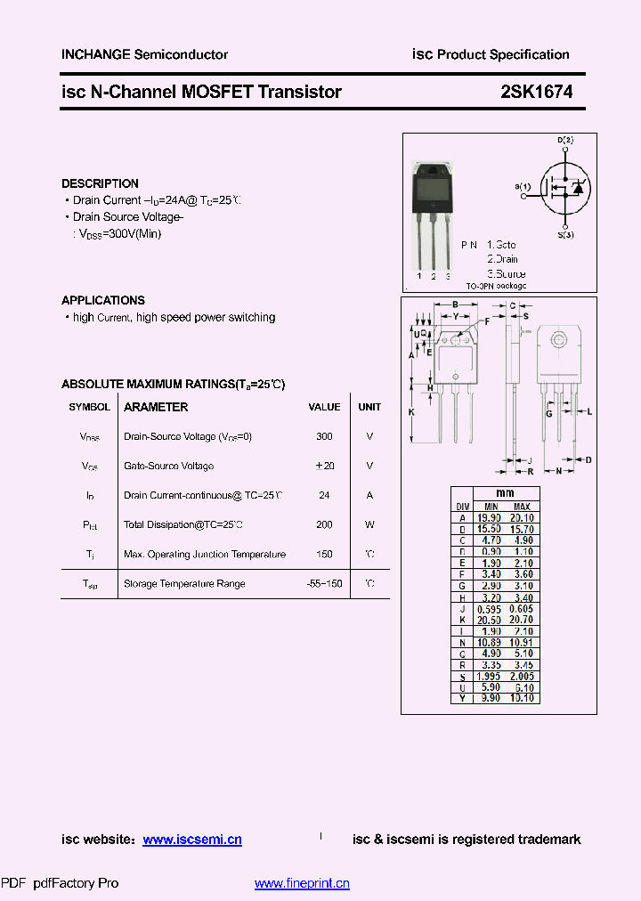 2SK1674_9021448.PDF Datasheet