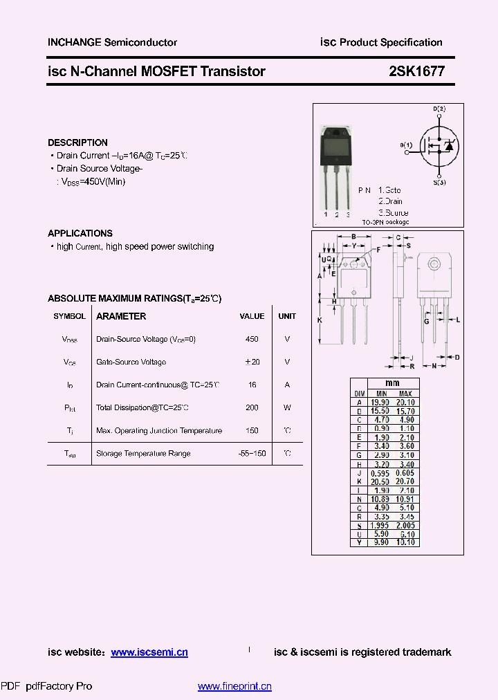 2SK1677_9021451.PDF Datasheet