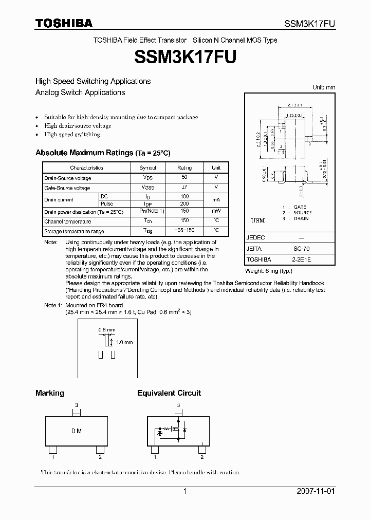 SSM3K17FU-07_9026440.PDF Datasheet