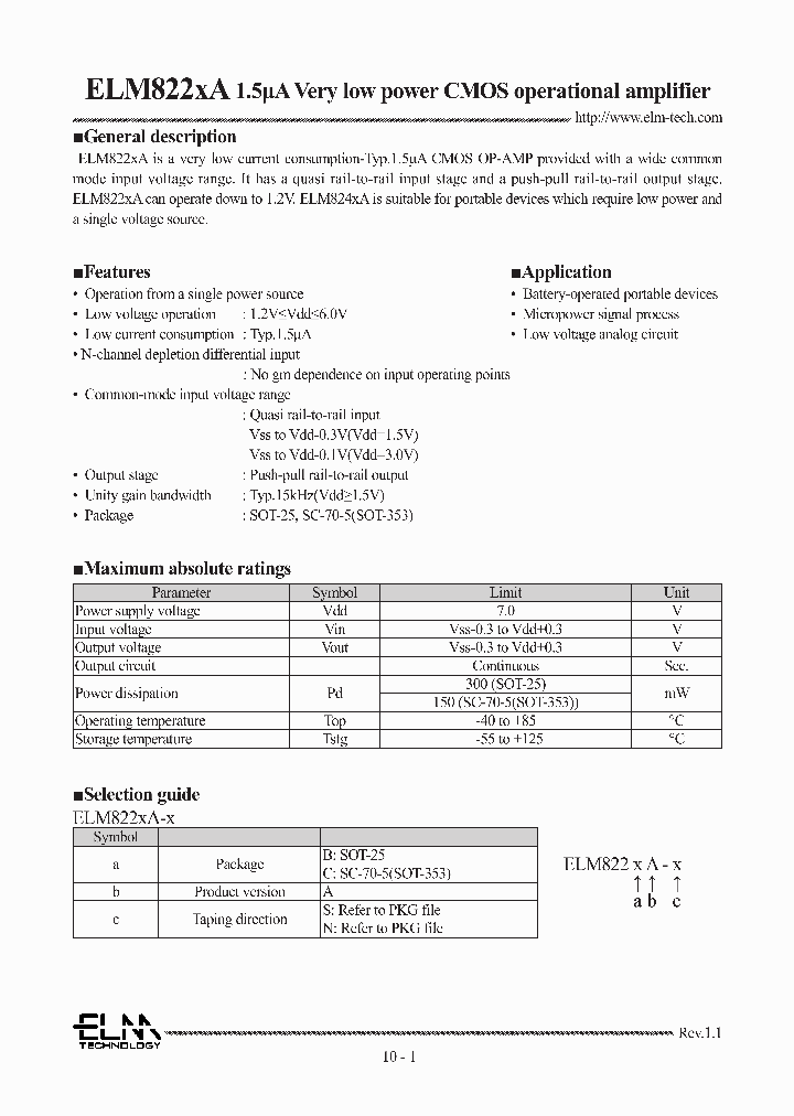 ELM822_9026641.PDF Datasheet