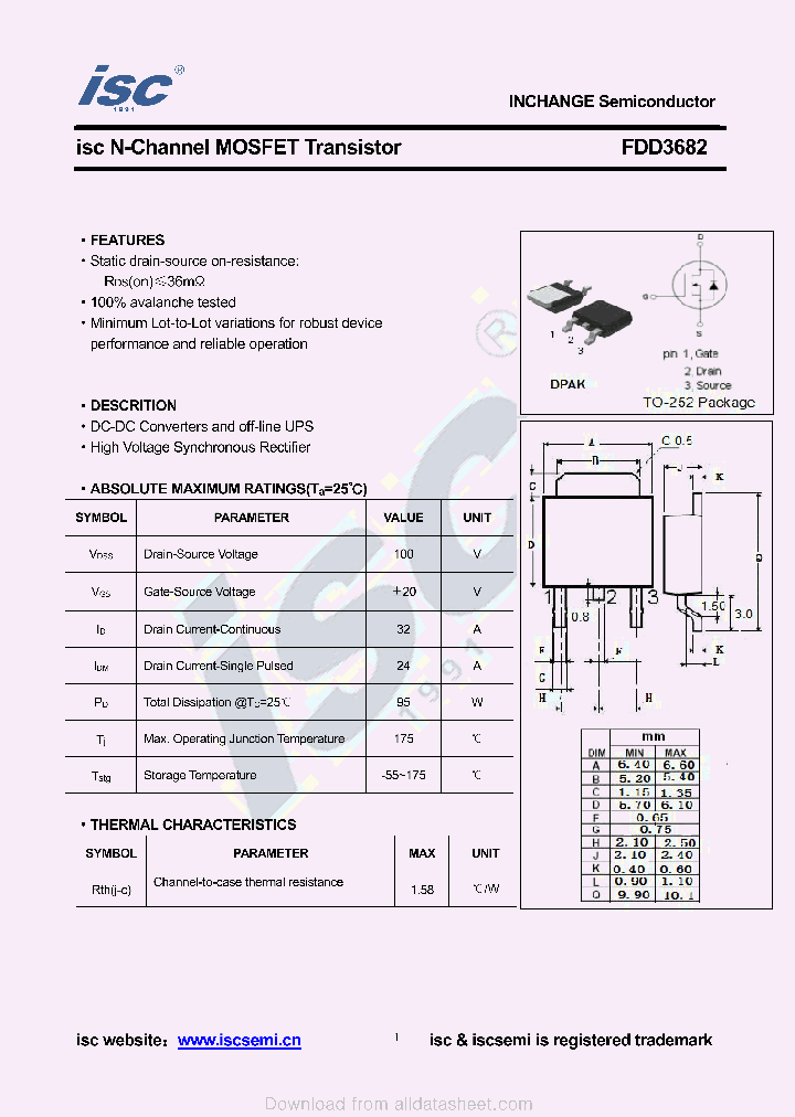 FDD3682_9028714.PDF Datasheet