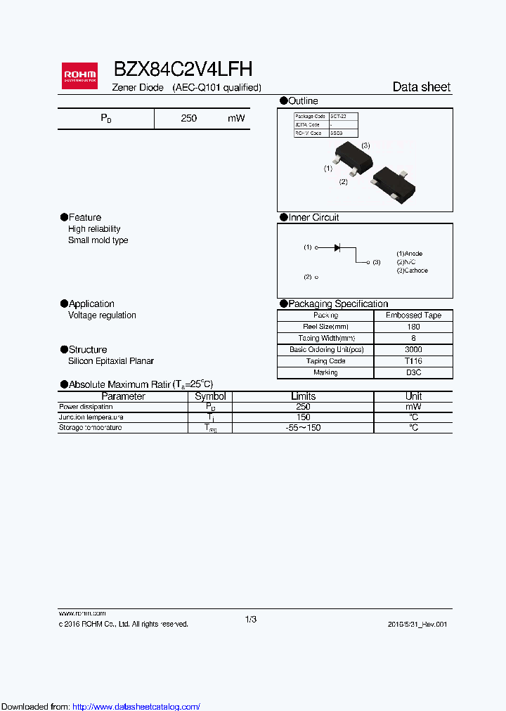BZX84C2V4LFHT116_9029214.PDF Datasheet