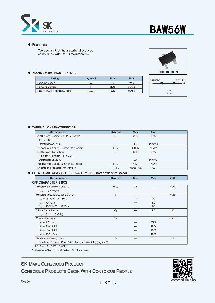 BAW56W_9030167.PDF Datasheet