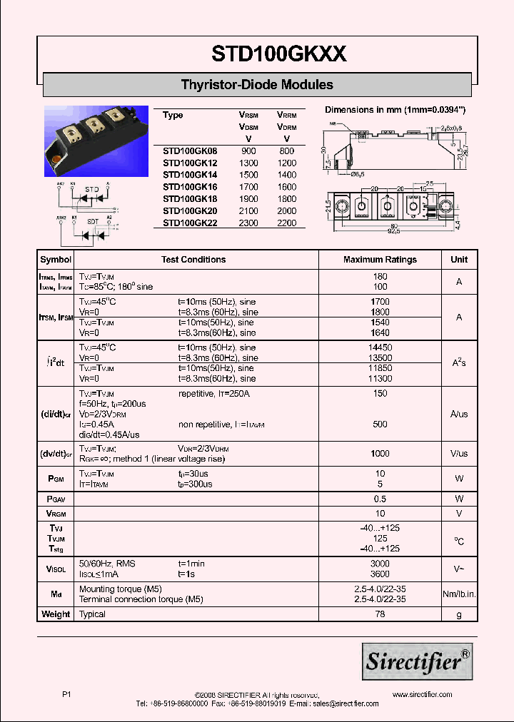 STD100GK22_9031415.PDF Datasheet