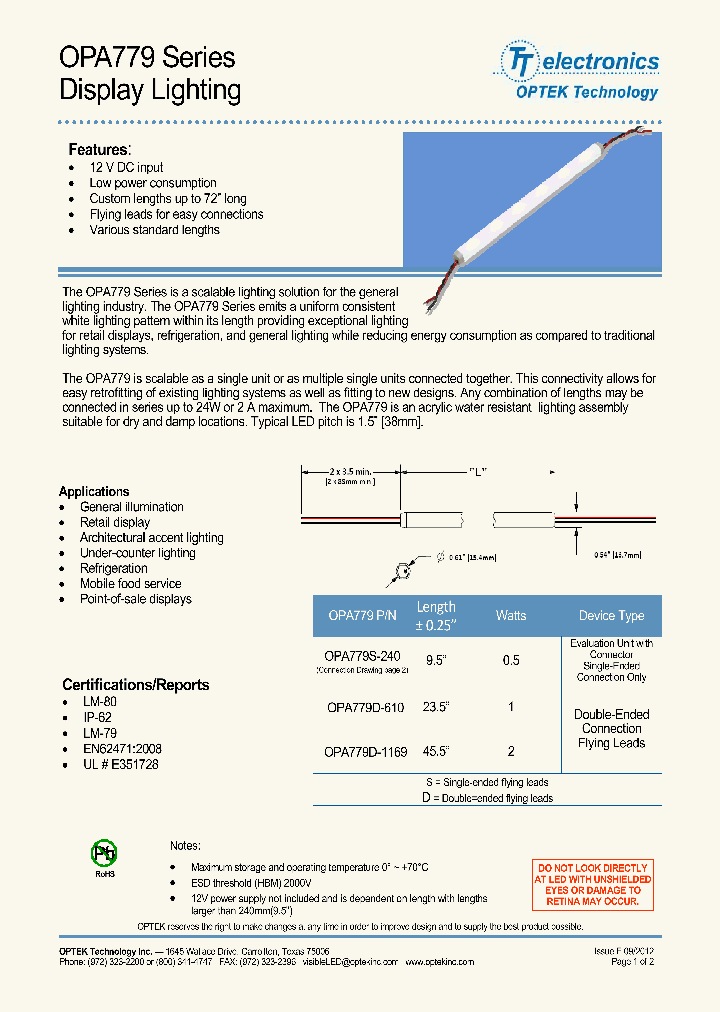OPA779D-1169_9033025.PDF Datasheet