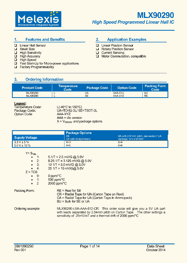 MLX90290LUAAAA-XYZBU_9033130.PDF Datasheet