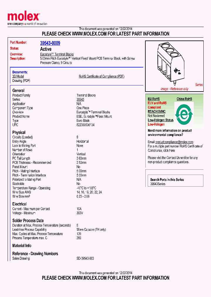 39543-0009_9033534.PDF Datasheet