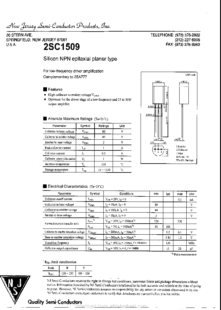 2SC1509_9035103.PDF Datasheet