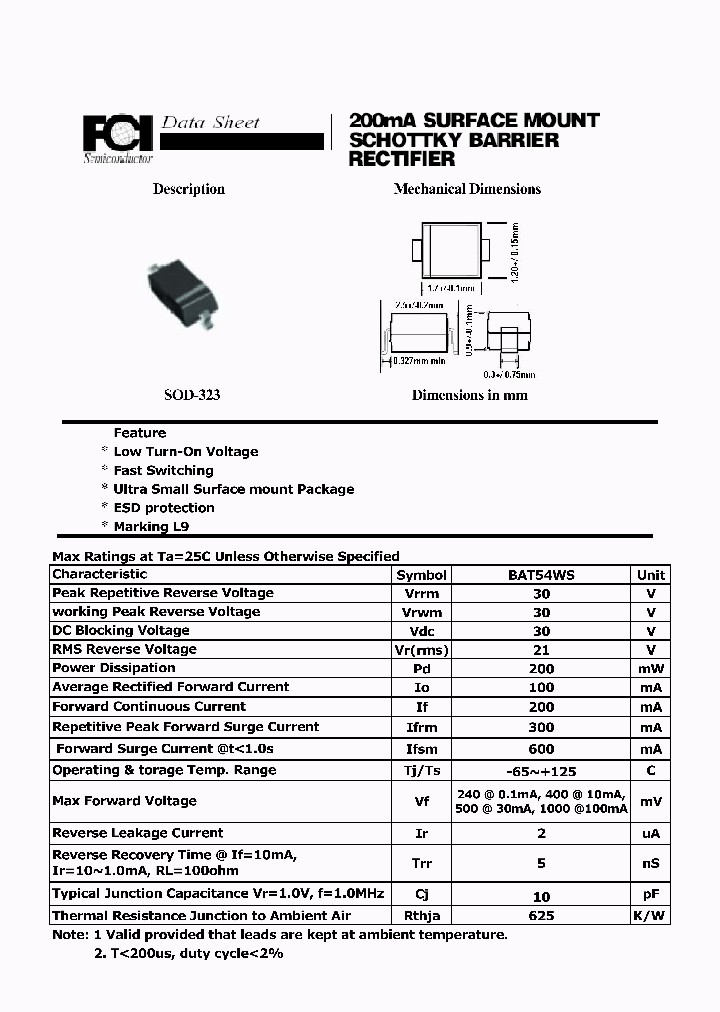 BAT54WS_9035824.PDF Datasheet