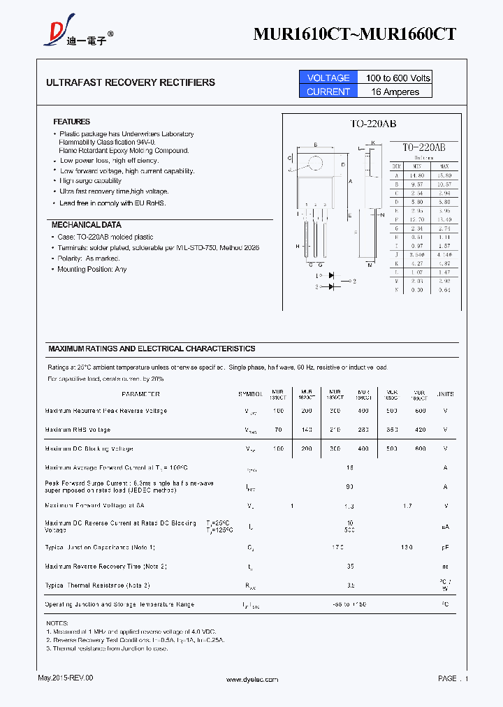 MUR1650CT_9036202.PDF Datasheet