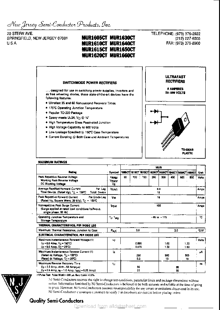 MUR1650CT_9036203.PDF Datasheet