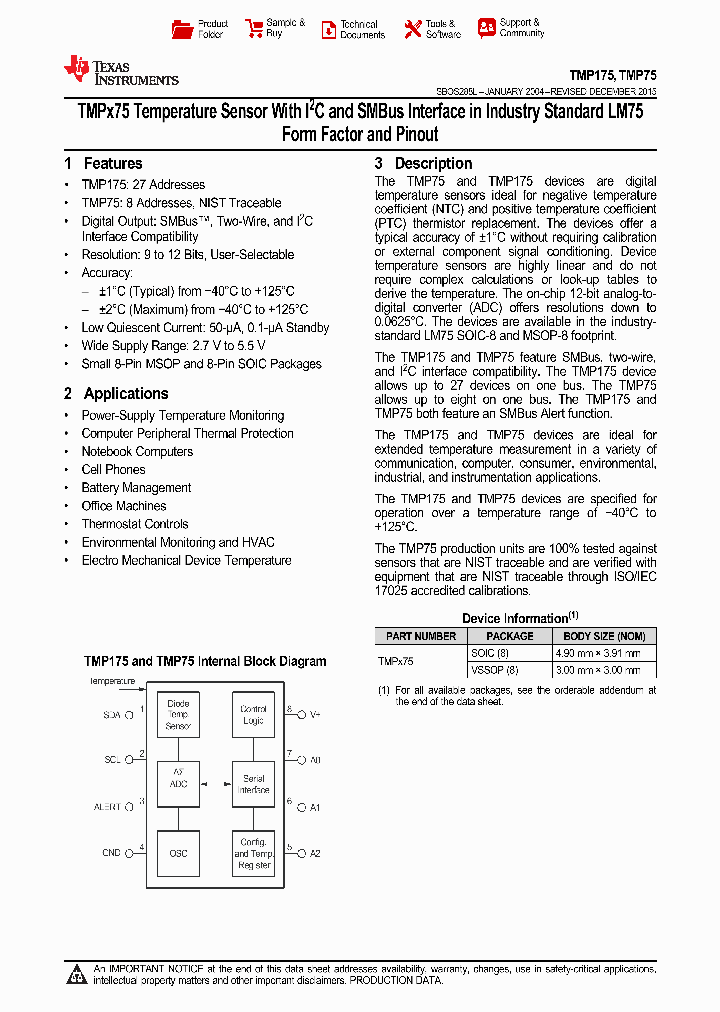 TMP175-15_9037411.PDF Datasheet