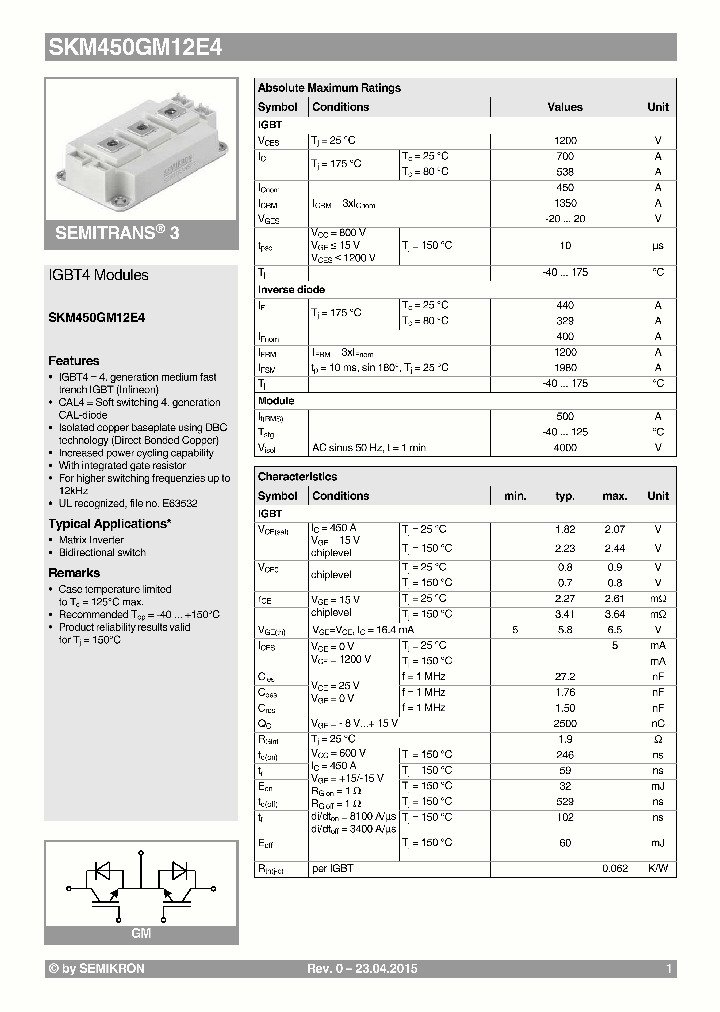 SKM450GM12E4_9037655.PDF Datasheet