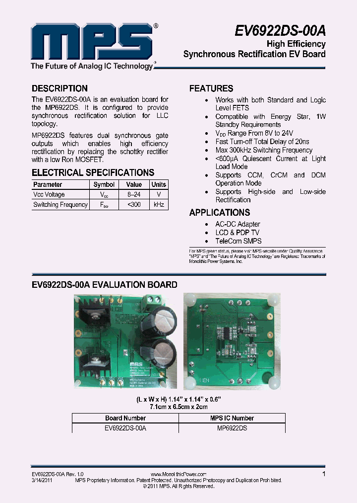 MP6922DS_9039570.PDF Datasheet