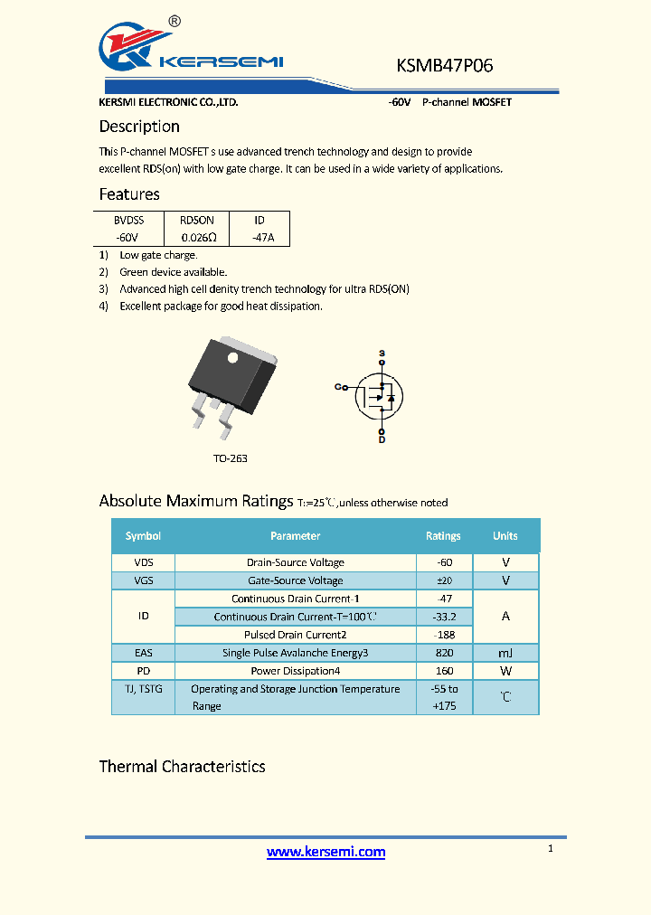 KSMB47P06_9040350.PDF Datasheet