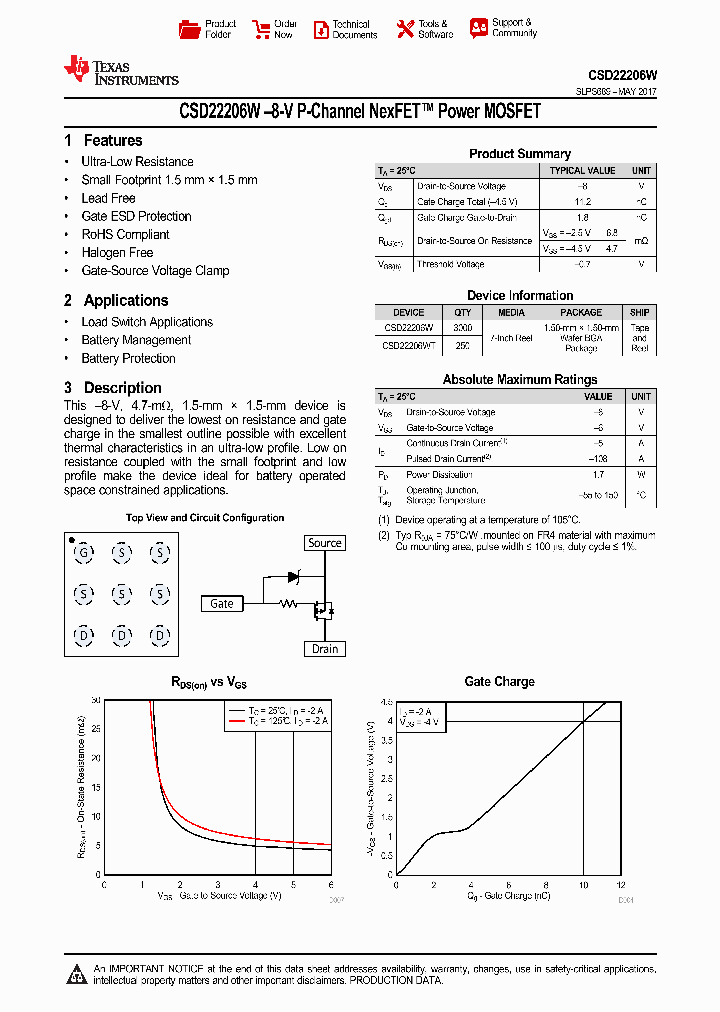 CSD22206W_9040768.PDF Datasheet