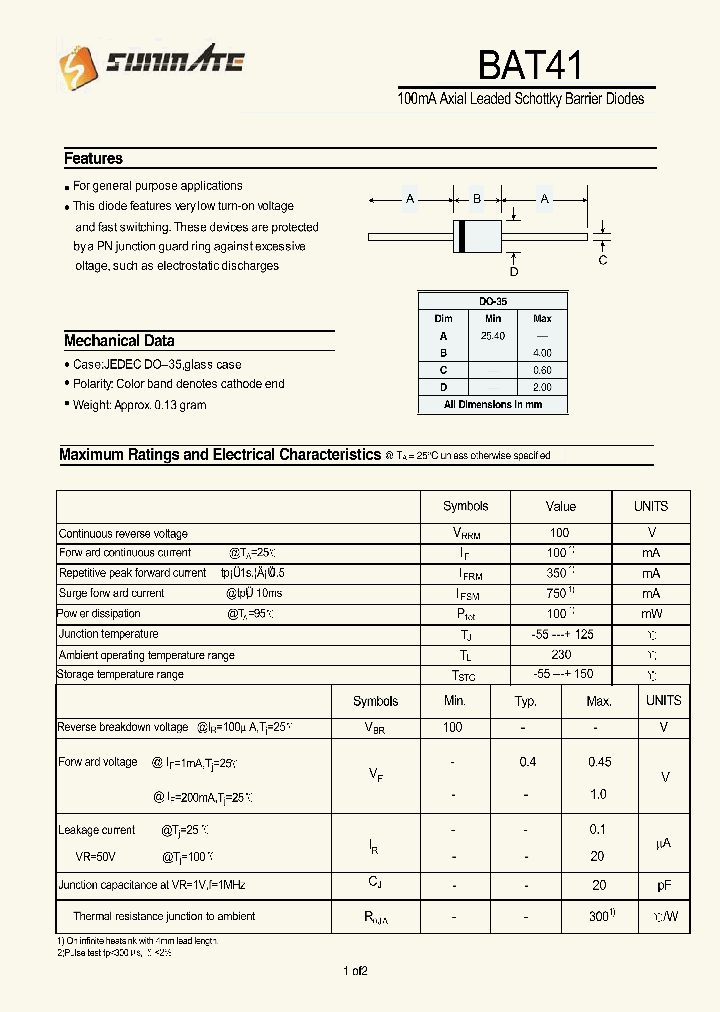 BAT41_9042000.PDF Datasheet