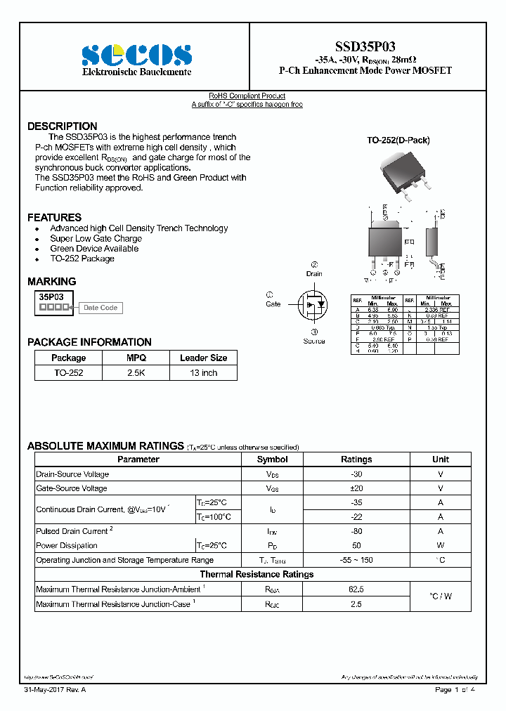 SSD35P03_9048930.PDF Datasheet