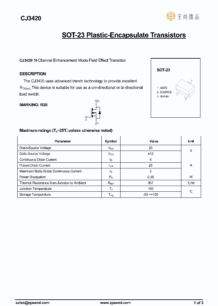 CJ3420_9050104.PDF Datasheet
