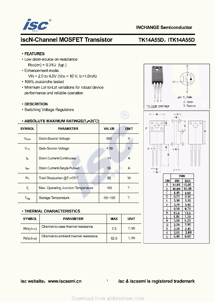 TK14A55D_9052605.PDF Datasheet