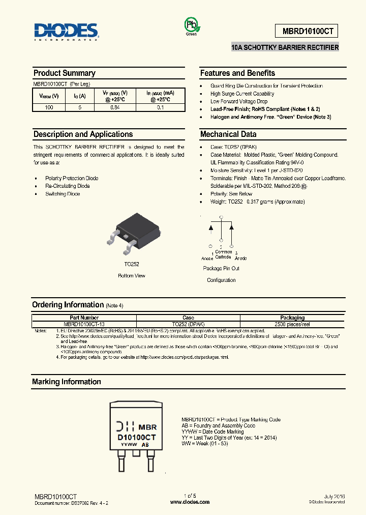 MBRD10100CT_9052727.PDF Datasheet