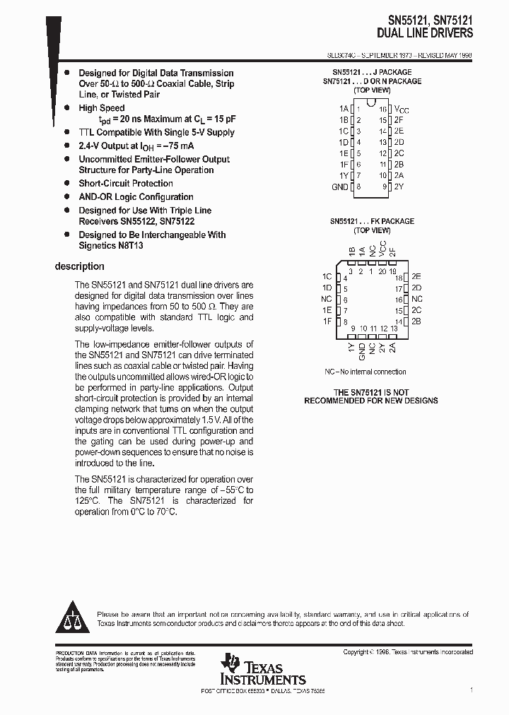 SN75121D_9054162.PDF Datasheet