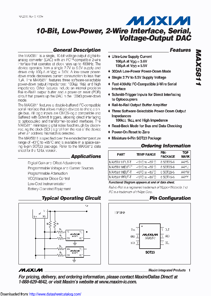 MAX5811PEUT_9054839.PDF Datasheet