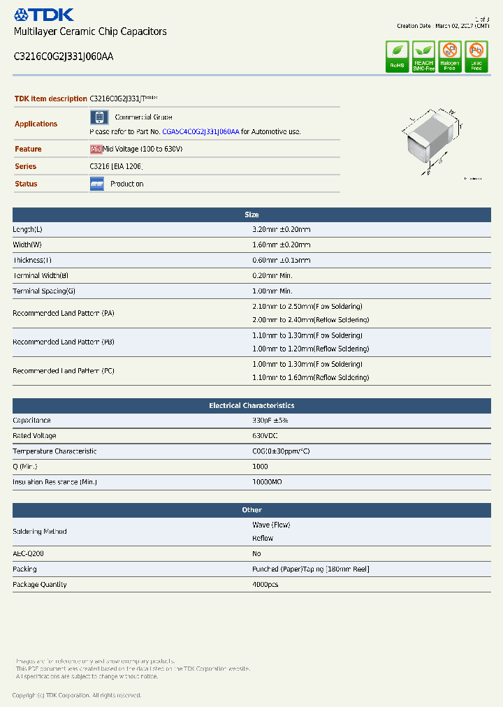 C3216C0G2J331J060AA-17_9055570.PDF Datasheet