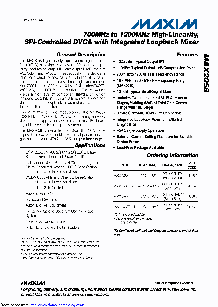 MAX2058_9056338.PDF Datasheet