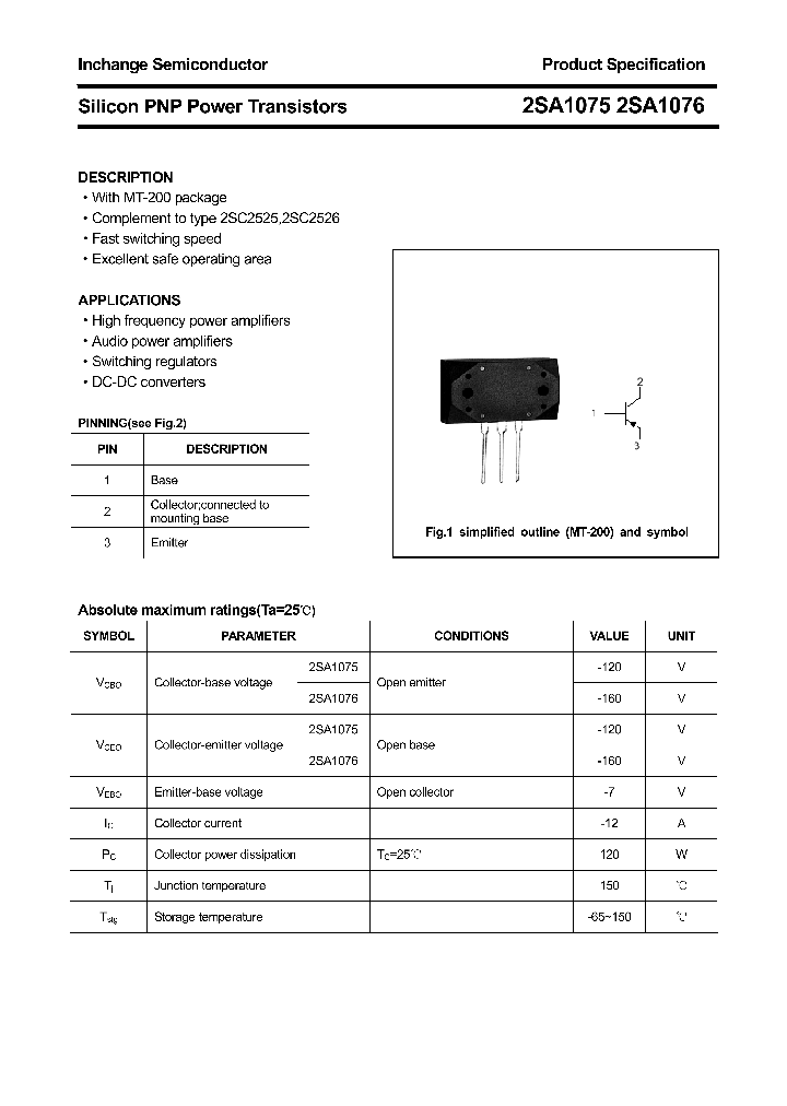 2SA1075_9060005.PDF Datasheet