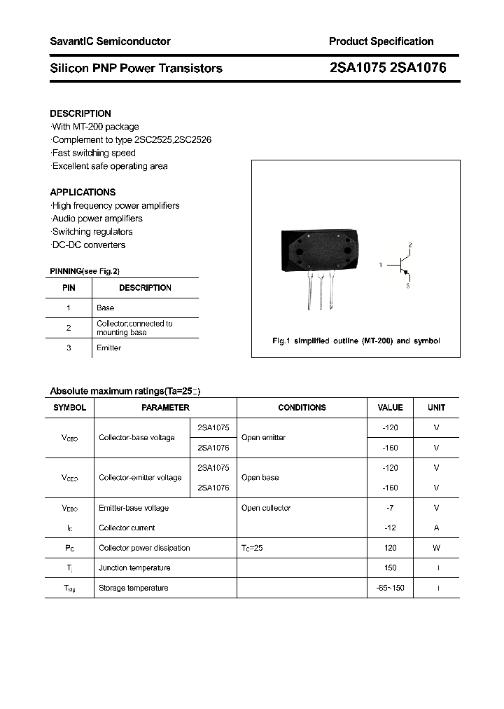 2SA1075_9060006.PDF Datasheet