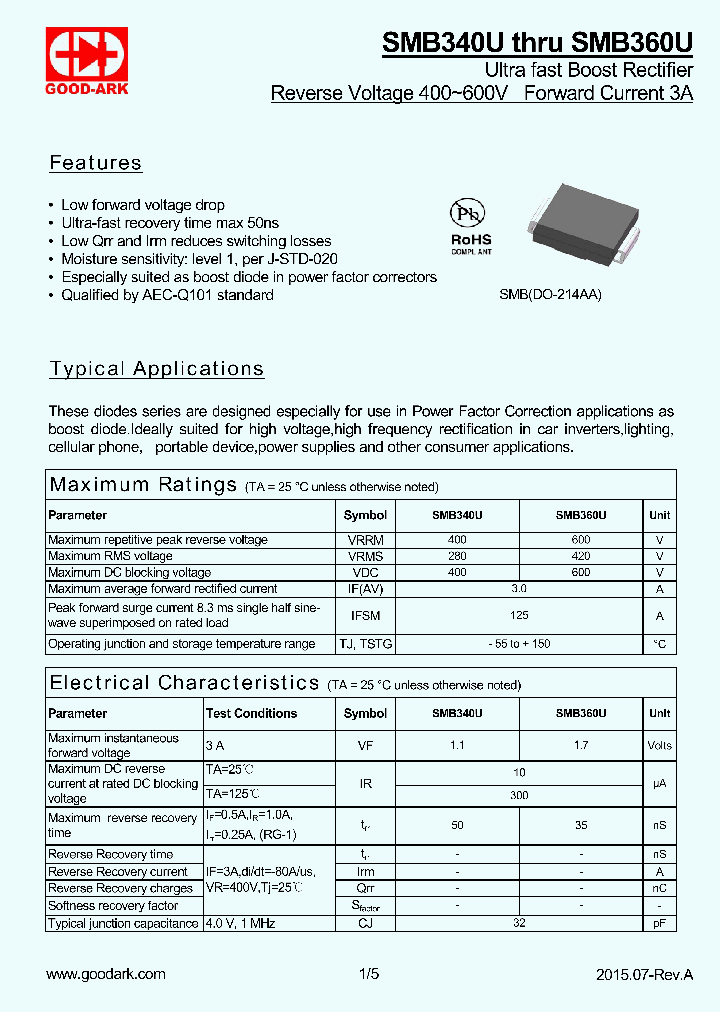 SMB340U-15_9061792.PDF Datasheet