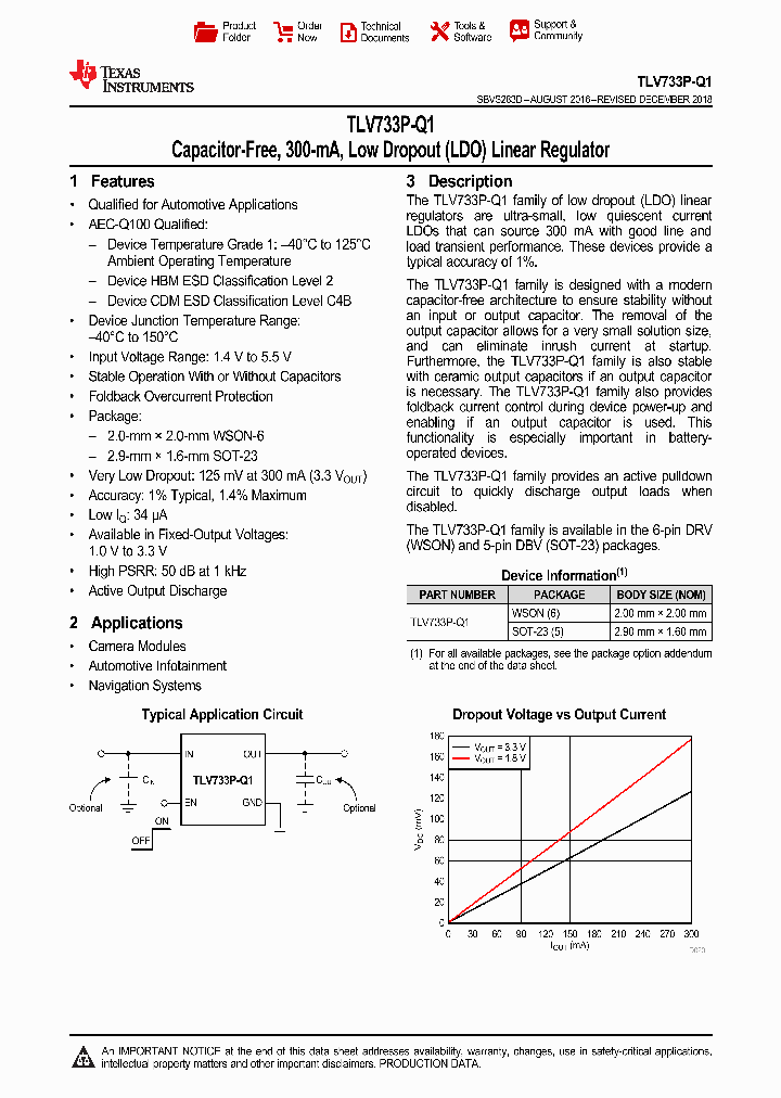 TLV73310PQDBVRQ1_9064645.PDF Datasheet