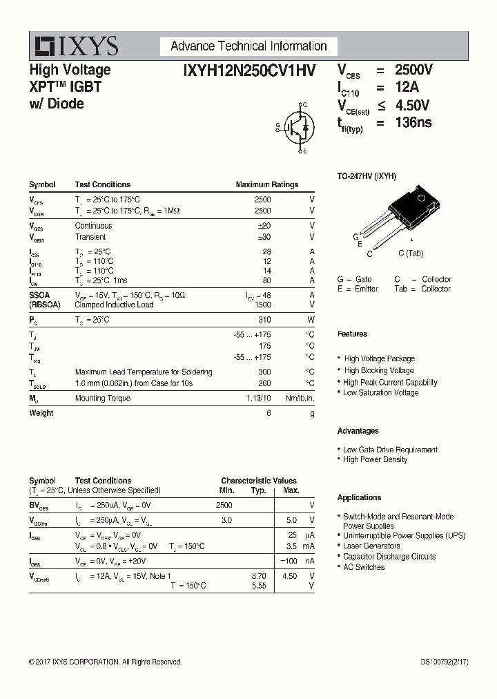 IXYH12N250CV1HV_9065585.PDF Datasheet