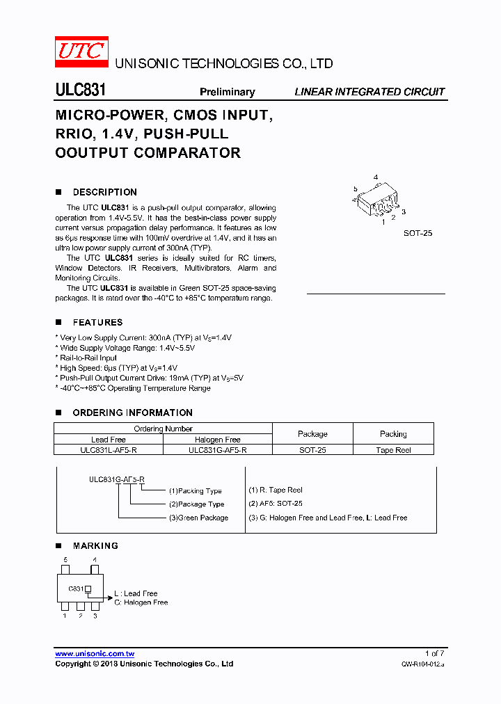 ULC831_9065971.PDF Datasheet