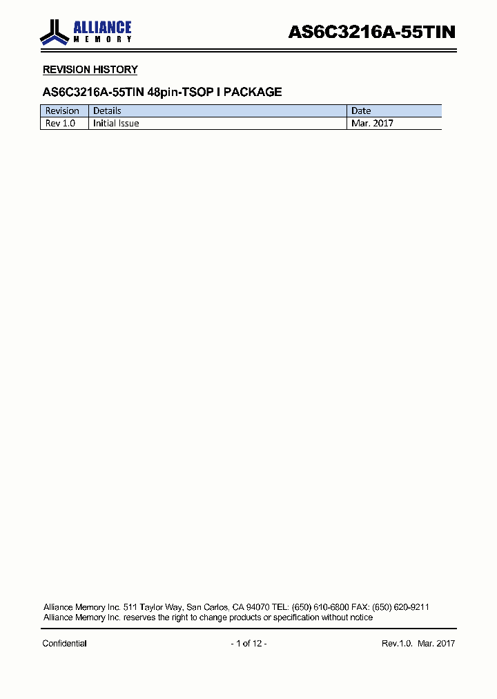 AS6C3216A-55TIN_9065997.PDF Datasheet