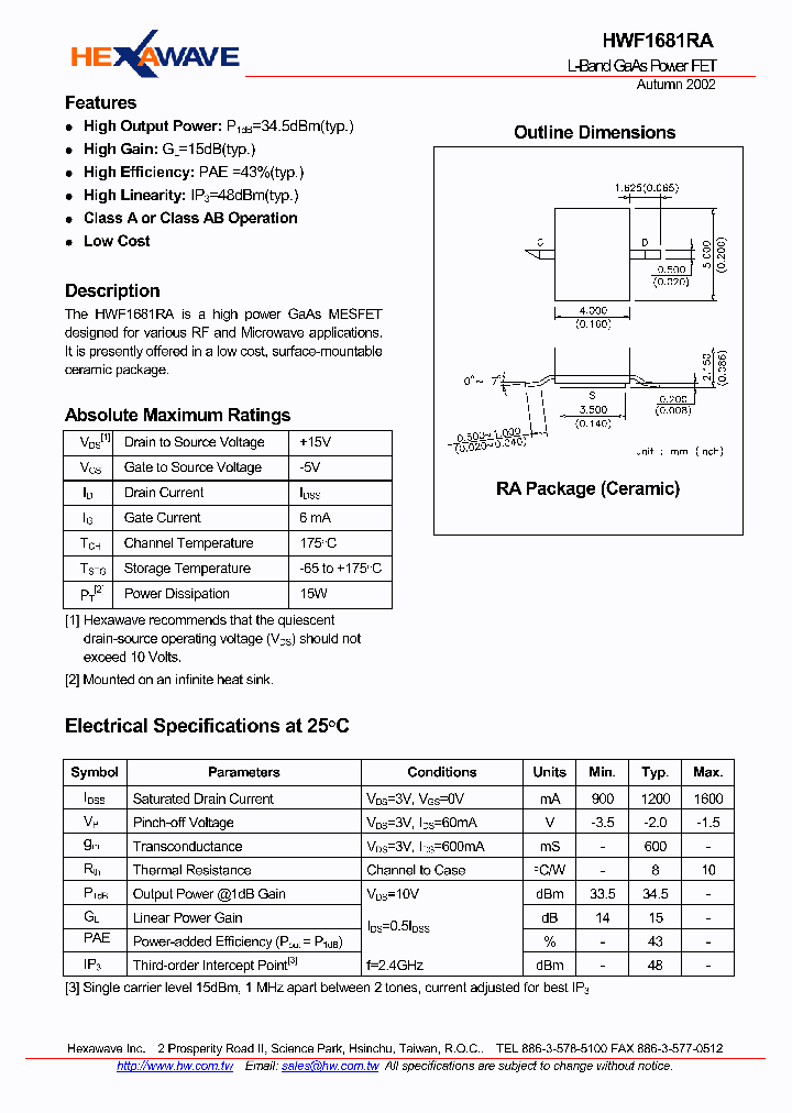 HWF1681RA_9069206.PDF Datasheet