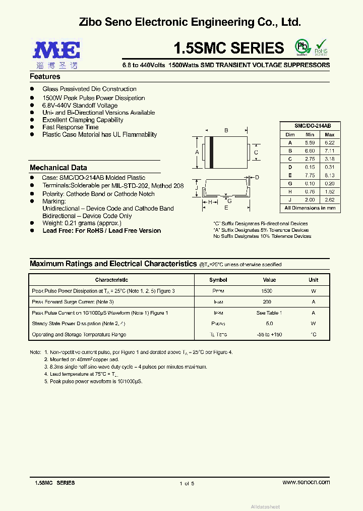 15SMC56_9070549.PDF Datasheet