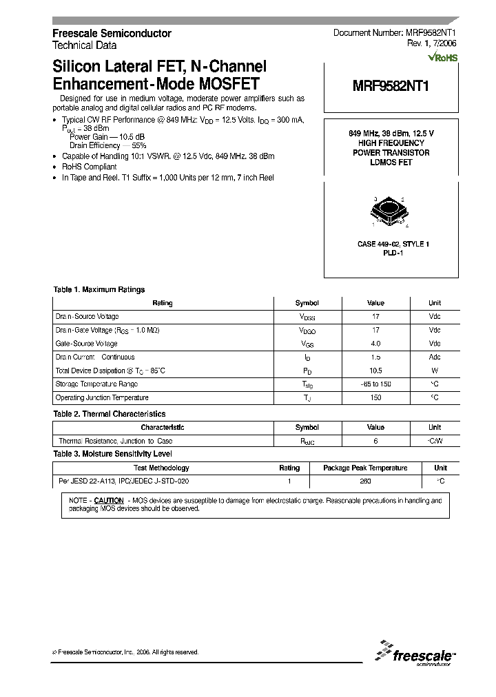 MRF9582NT1_9072327.PDF Datasheet