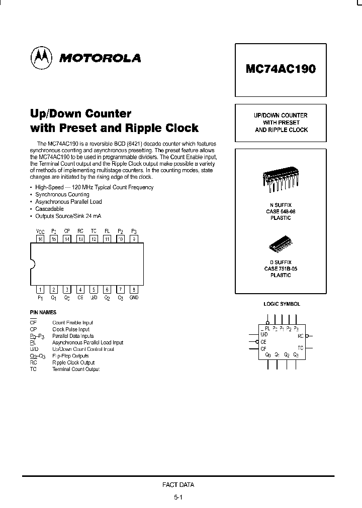 MC74AC190_9072364.PDF Datasheet